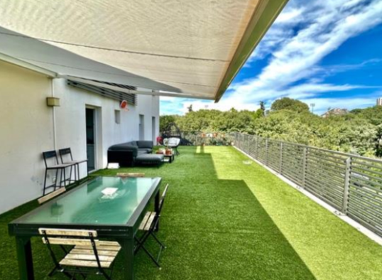 Espace détente sur la terrasse
