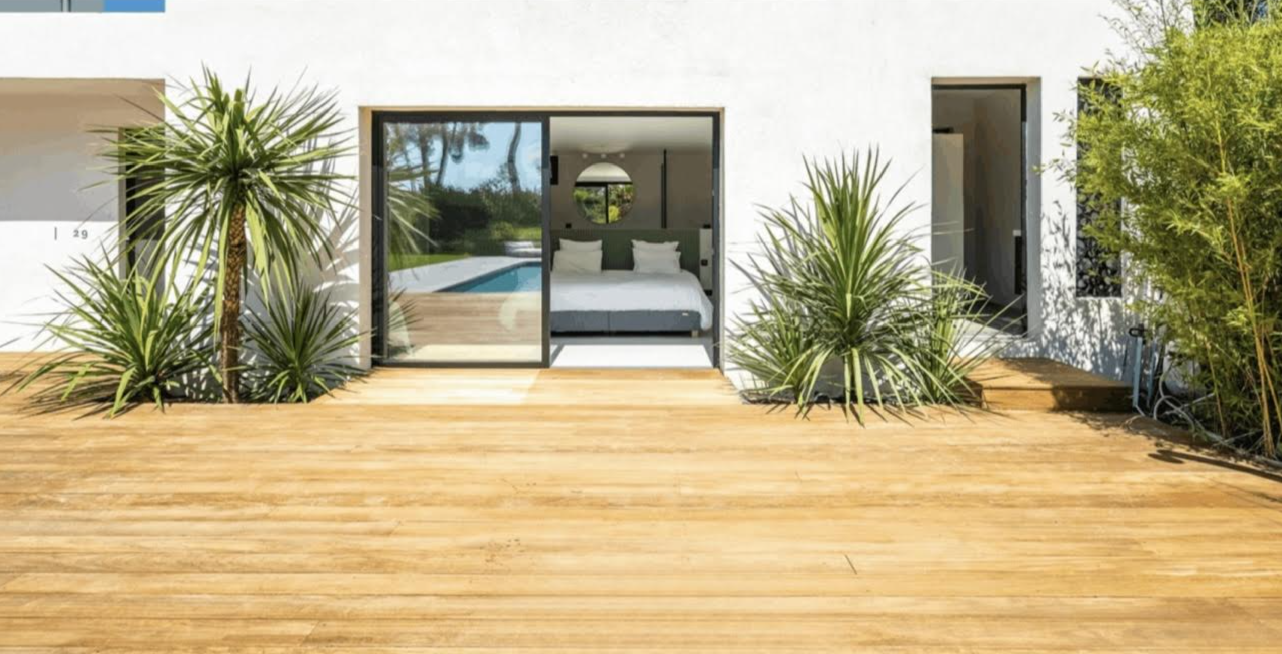 Vue alternative de la terrasse