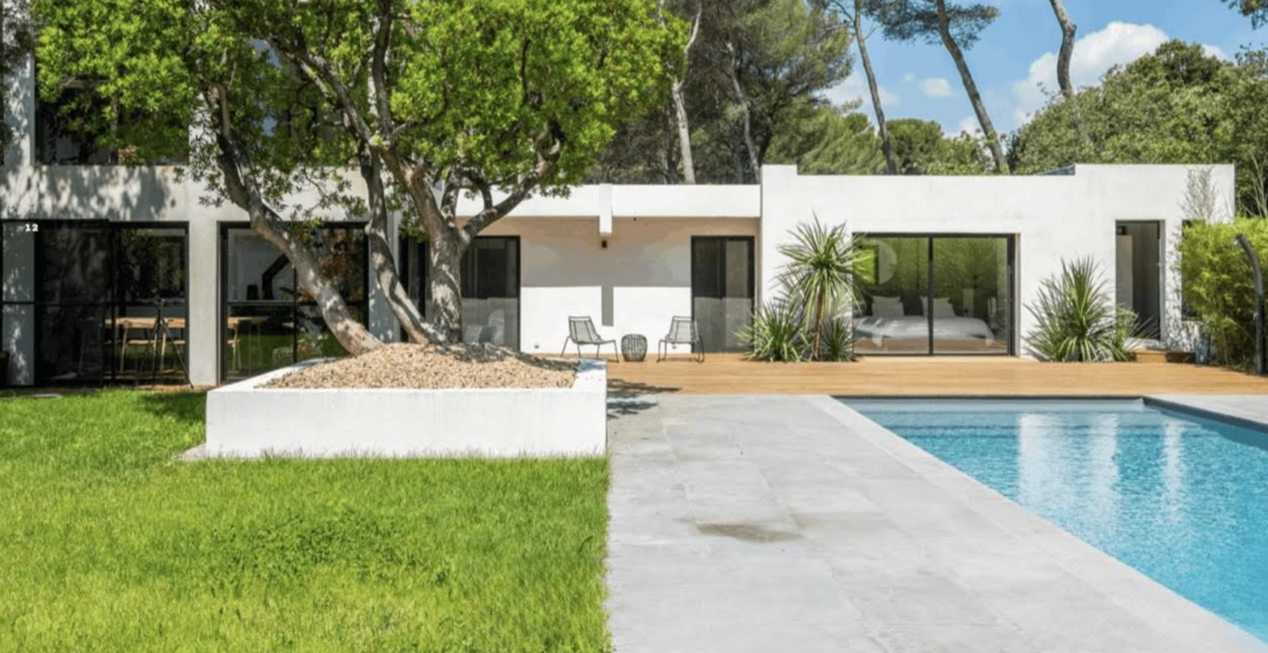 Vue alternative de la piscine
